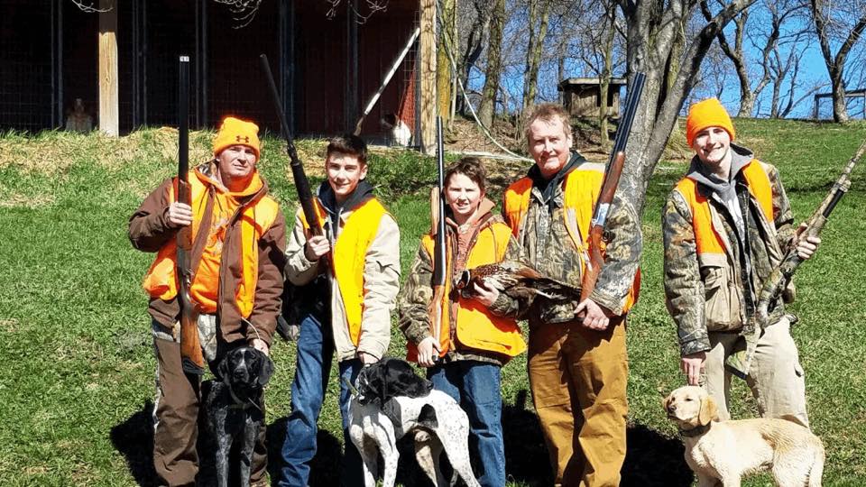 kids at the Paul Seufert Pheasant Hunt